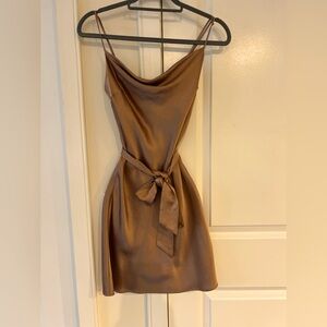 XS Slip Mini Brown Dress in a Great Condition